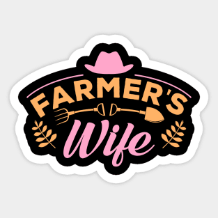 "Farmers wife" for a real cowgirl Sticker